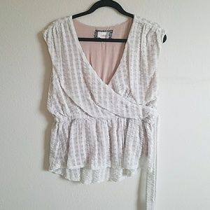 Anthro Wrap Top